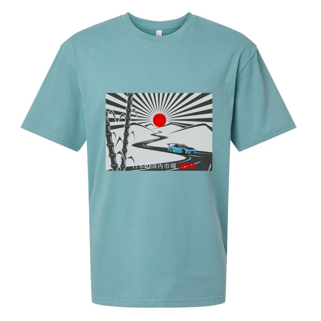 Jdm Drifting Car Drift Extreme Japanese Racing Sport Design Gift Sueded Cloud Jersey T-Shirt