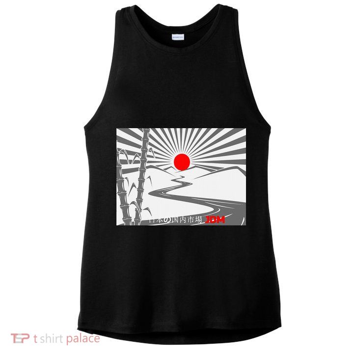 Jdm Drifting Car Drift Extreme Japanese Racing Sport Design Ladies PosiCharge Tri-Blend Wicking Tank