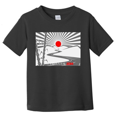 Jdm Drifting Car Drift Extreme Japanese Racing Sport Design Toddler T-Shirt