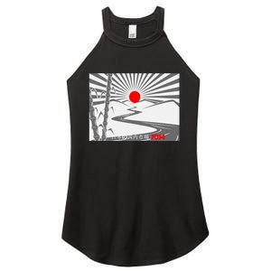 Jdm Drifting Car Drift Extreme Japanese Racing Sport Design Women's Perfect Tri Rocker Tank