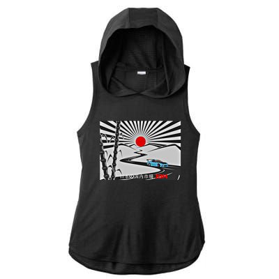 Jdm Drifting Car Drift Extreme Japanese Racing Sport Design Gift Ladies PosiCharge Tri-Blend Wicking Draft Hoodie Tank