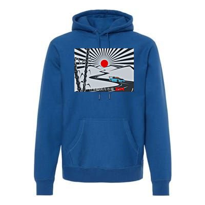 Jdm Drifting Car Drift Extreme Japanese Racing Sport Design Gift Premium Hoodie