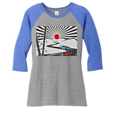 Jdm Drifting Car Drift Extreme Japanese Racing Sport Design Gift Women's Tri-Blend 3/4-Sleeve Raglan Shirt