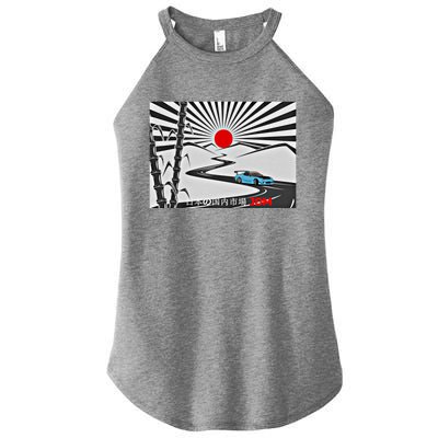 Jdm Drifting Car Drift Extreme Japanese Racing Sport Design Gift Women's Perfect Tri Rocker Tank