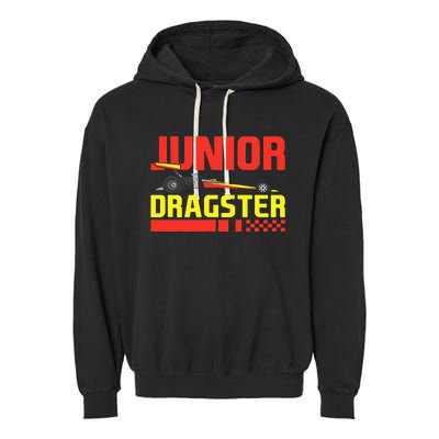 Junior Dragster Drag Racing Future Drag Racer Son Garment-Dyed Fleece Hoodie