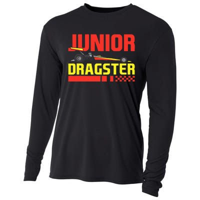 Junior Dragster Drag Racing Future Drag Racer Son Cooling Performance Long Sleeve Crew