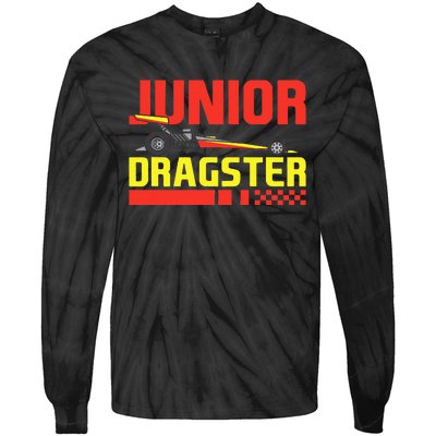 Junior Dragster Drag Racing Future Drag Racer Son Tie-Dye Long Sleeve Shirt