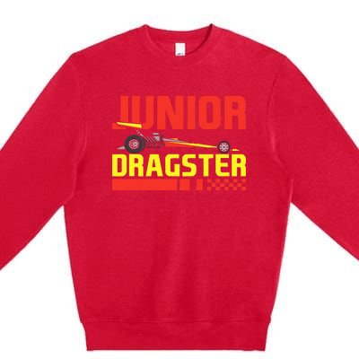 Junior Dragster Drag Racing Future Drag Racer Son Premium Crewneck Sweatshirt