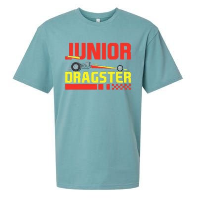 Junior Dragster Drag Racing Future Drag Racer Son Sueded Cloud Jersey T-Shirt