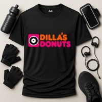 J Dillas Donuts Hiphop Jay Dee Cooling Performance Crew T-Shirt