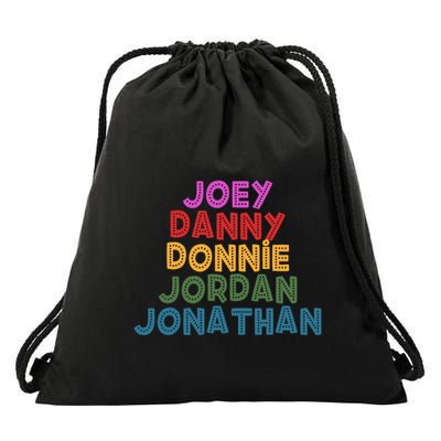 Joey Danny Donnie Jordan Jonathan Retro Drawstring Bag