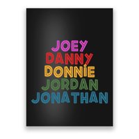 Joey Danny Donnie Jordan Jonathan Retro Poster