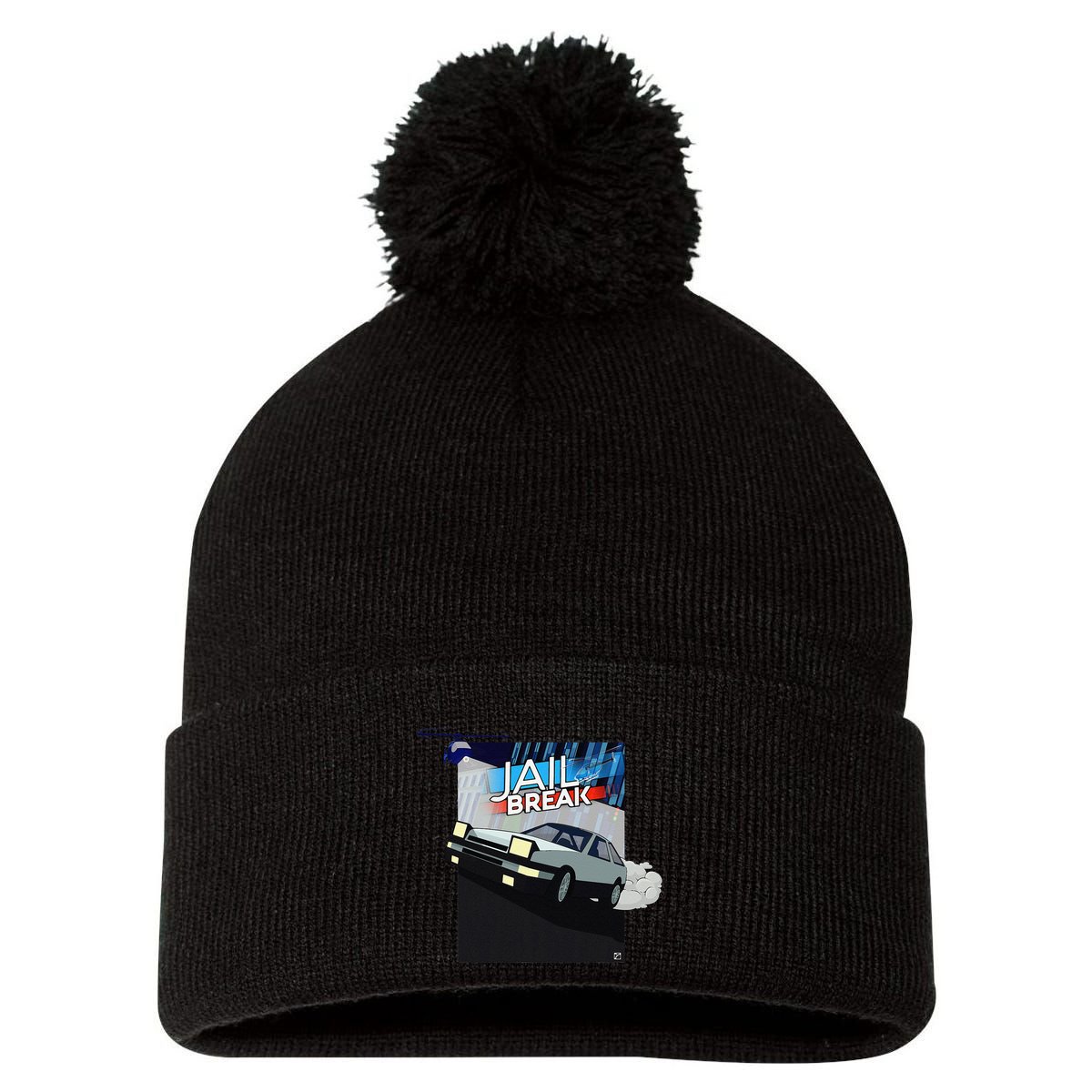 Jailbreak Deja Drift Pom Pom 12in Knit Beanie