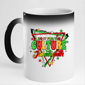 Juneteenth Dots Do It For The Culture 11oz Black Color Changing Mug