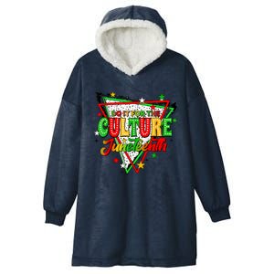 Juneteenth Dots Do It For The Culture Hooded Wearable Blanket