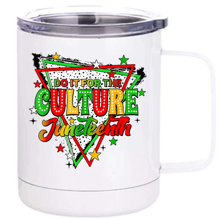 Juneteenth Dots Do It For The Culture 12 oz Stainless Steel Tumbler Cup