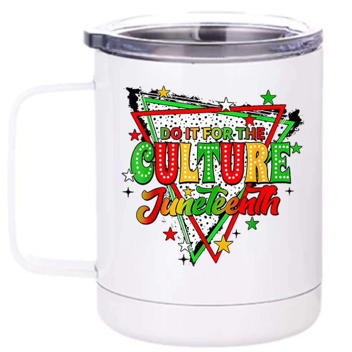 Juneteenth Dots Do It For The Culture 12 oz Stainless Steel Tumbler Cup