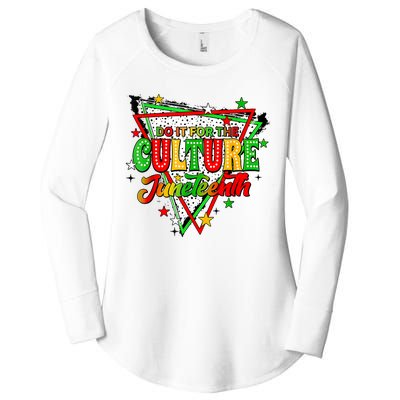 Juneteenth Dots Do It For The Culture Women's Perfect Tri Tunic Long Sleeve Shirt