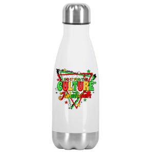 Juneteenth Dots Do It For The Culture Stainless Steel Insulated Water Bottle