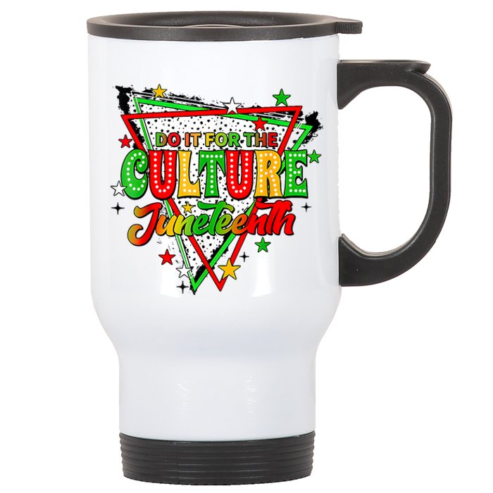 Juneteenth Dots Do It For The Culture Stainless Steel Travel Mug