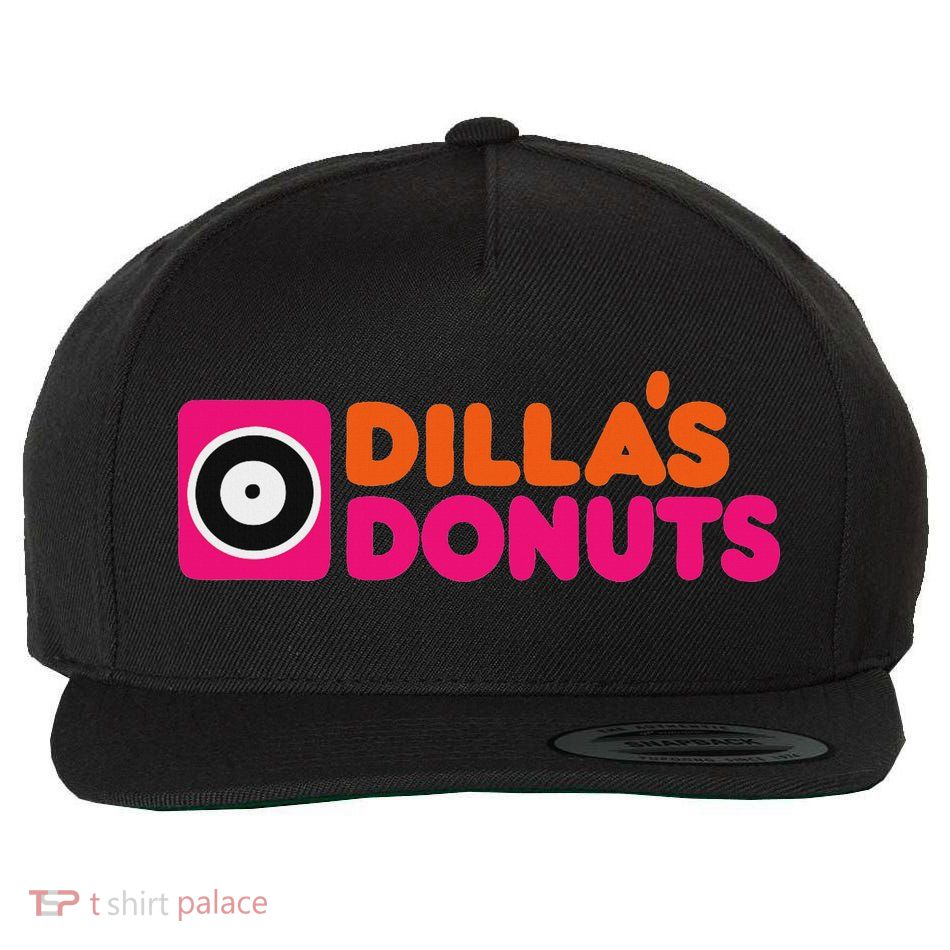 J Dillas Donuts Hiphop Jay Dee Wool Snapback Cap