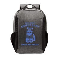 Just Dont Expect A Lot From Me Today Raccoon Funny Vector Backpack