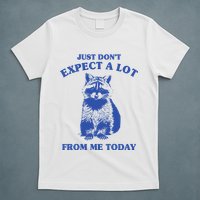 Just Dont Expect A Lot From Me Today Raccoon Funny T-Shirt