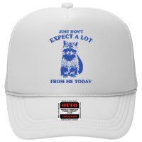 Just Dont Expect A Lot From Me Today Raccoon Funny Hat