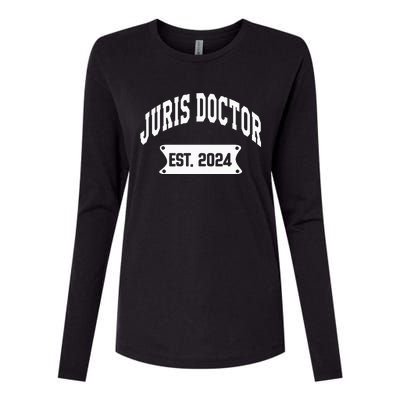 Juris Doctor Est 2024 Lawyer Law School Student Womens Cotton Relaxed Long Sleeve T-Shirt