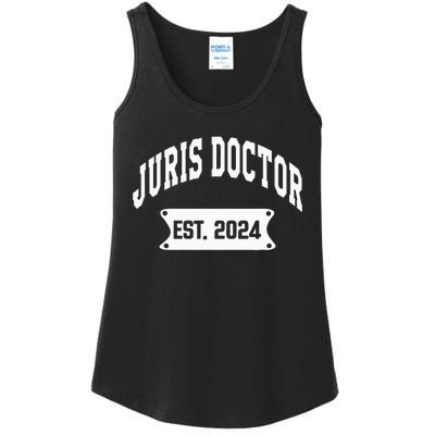 Juris Doctor Est 2024 Lawyer Law School Student Ladies Essential Tank