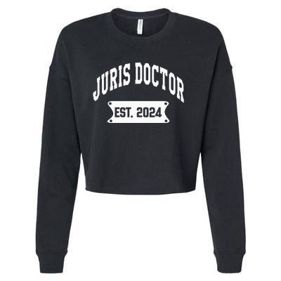 Juris Doctor Est 2024 Lawyer Law School Student Cropped Pullover Crew