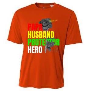 Junenth Dad From Wife Son Daughter Papa Protector Gift Cooling Performance Crew T-Shirt