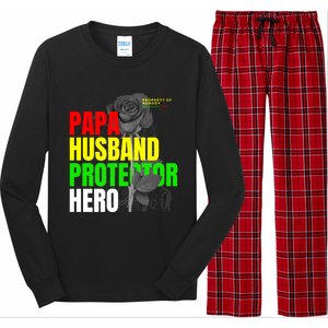 Junenth Dad From Wife Son Daughter Papa Protector Gift Long Sleeve Pajama Set