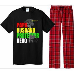 Junenth Dad From Wife Son Daughter Papa Protector Gift Pajama Set