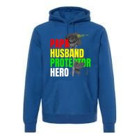 Junenth Dad From Wife Son Daughter Papa Protector Gift Premium Hoodie