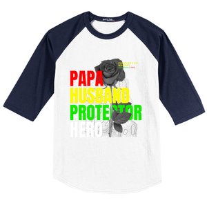 Junenth Dad From Wife Son Daughter Papa Protector Gift Baseball Sleeve Shirt