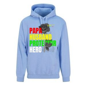 Junenth Dad From Wife Son Daughter Papa Protector Gift Unisex Surf Hoodie