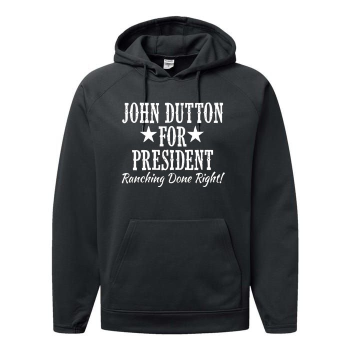 John Dutton For President Performance Fleece Hoodie