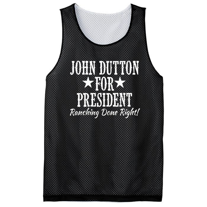 John Dutton For President Mesh Reversible Basketball Jersey Tank