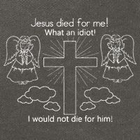 Jesus Died For Me What An Idiot I Would Not Die For Him Cotton Canvas Backpack