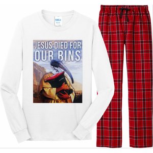 Jesus Died For Our Bins Long Sleeve Pajama Set