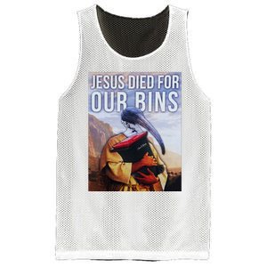 Jesus Died For Our Bins Mesh Reversible Basketball Jersey Tank