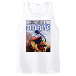 Jesus Died For Our Bins PosiCharge Competitor Tank