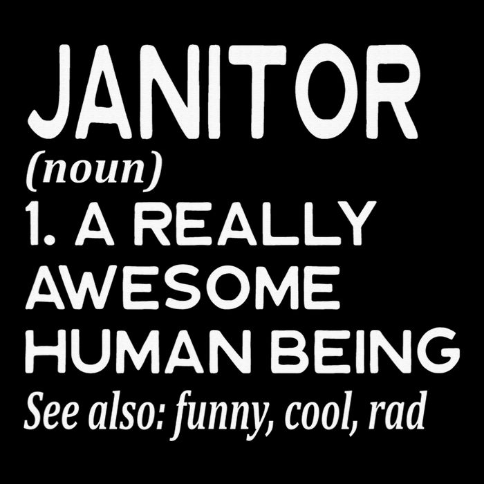 Janitor Definition Funny Janitorial Cleaning Repairing  Sustainable Bucket Hat