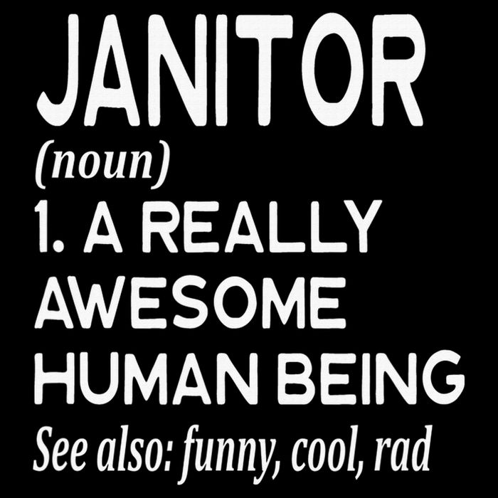 Janitor Definition Funny Janitorial Cleaning Repairing Sustainable Bucket Hat