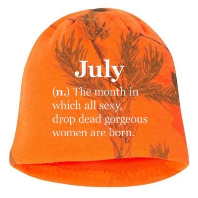 July Definition Funny Gift For Women Born In July Kati - Camo Knit Beanie