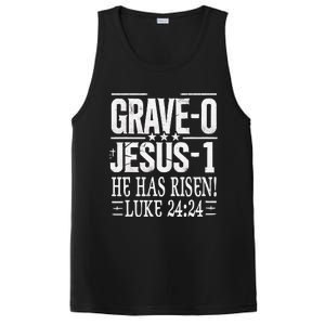 Jesus Defeated Grave On Easter Sunday He Is Risen Luke 24 24 PosiCharge Competitor Tank