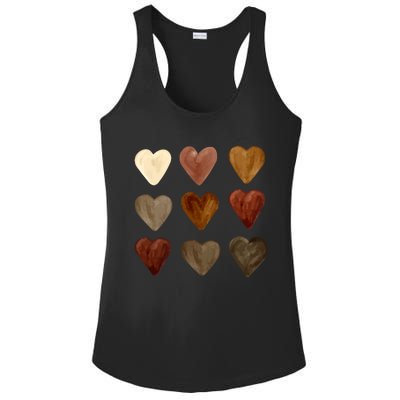 Juneteenth Diversity Heart Skin Black Pride Melanin Kindness Funny Gift Ladies PosiCharge Competitor Racerback Tank