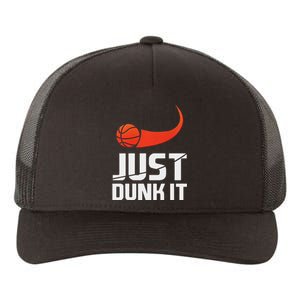 Just Dunk It! Basketball Player Slam Dunk Yupoong Adult 5-Panel Trucker Hat