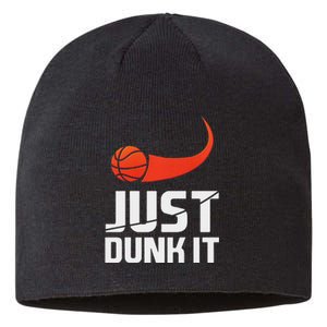 Just Dunk It! Basketball Player Slam Dunk Sustainable Beanie